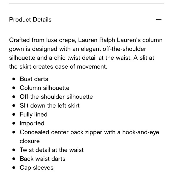 Ralph Lauren crepe off the shoulder dress 4 maxi Fuchsia STUNNING - Picture 11 of 11